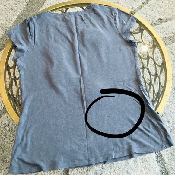 INC TEE TOP BLOUSE WITH FLOWERS APPLIQUÉ SIZE M - Picture 8 of 9